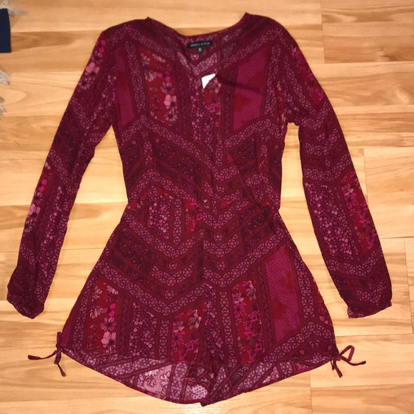 Kendall & Kylie Dresses & Skirts - Kendall and Kylie red romper NWT medium